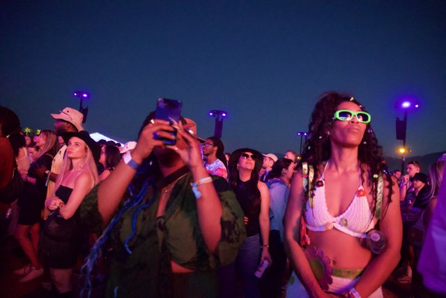 Night Vibes at Coachella 2024: A Captivating Moment