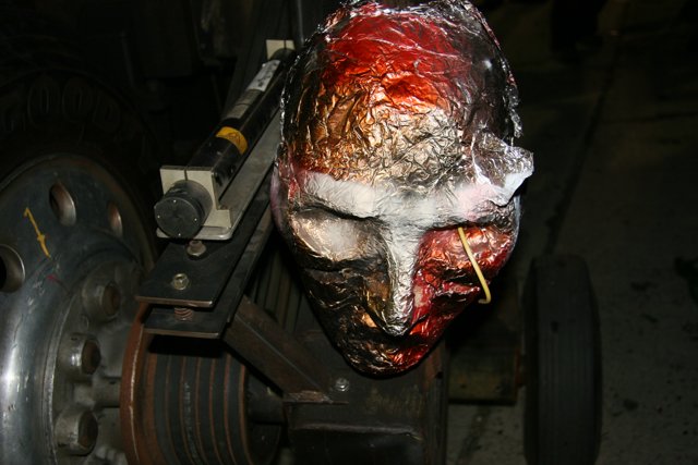 Machine Mask on a Tire