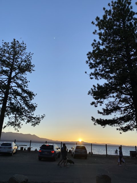 Serene Sunset at Lake Tahoe