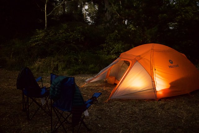 Nightfall at Camp: First Camping Trip, Presidio 2023