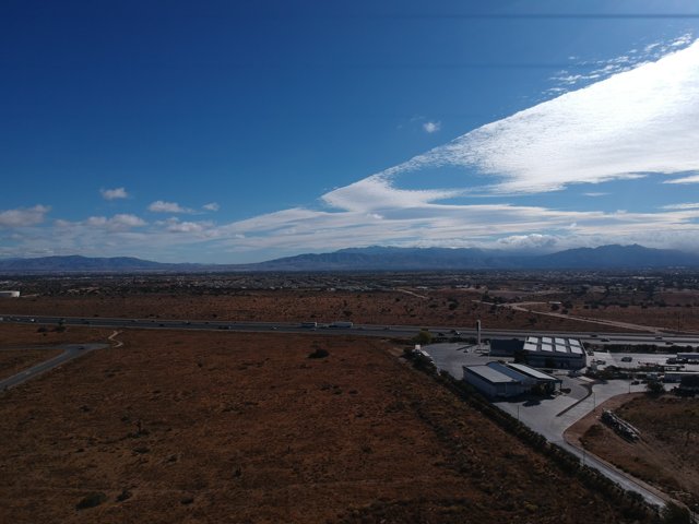 Aerial View of Mojave Desert