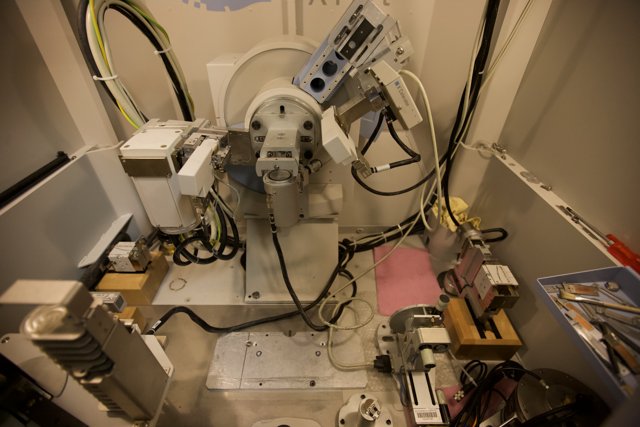 High-Tech Wiring Machine in UCLA Nanomachines Lab