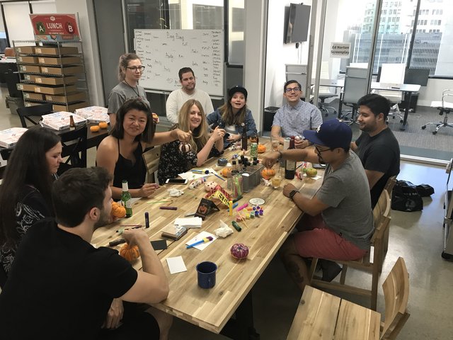 Office Halloween Pumpkin Decorating Party Celebration