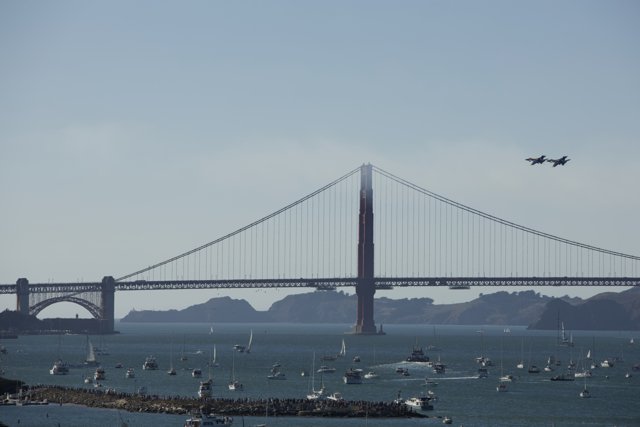 Flight Over Iconic San Francisco Bridge