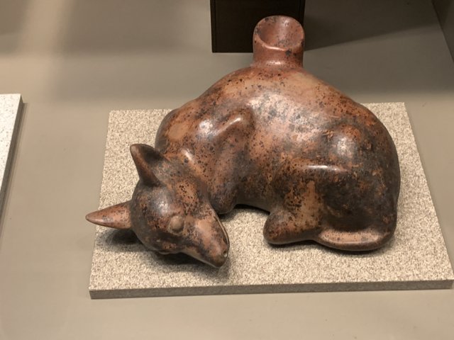 Egyptian Cat Figurine in Bronze