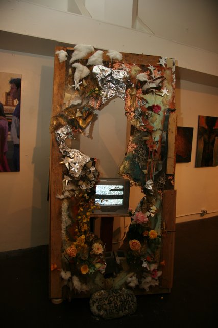 Art Display with Computer Monitor