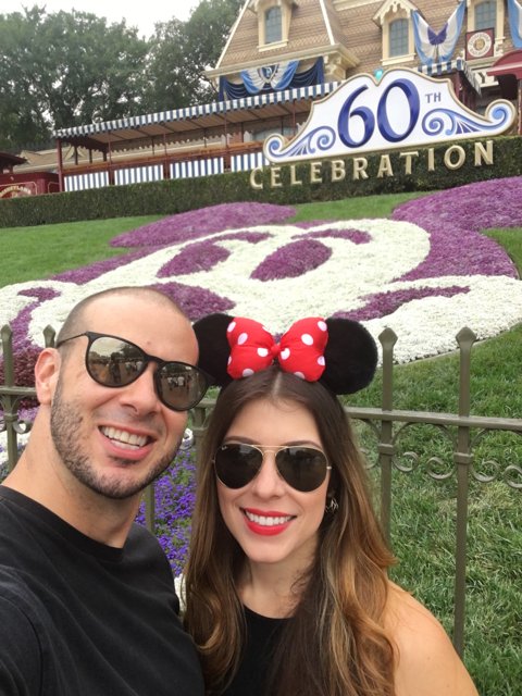 Mickey Mouse Sign Selfie