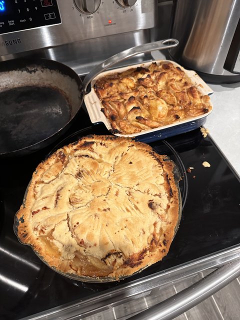 Home-baked pies and savory cuisine right off the stove
