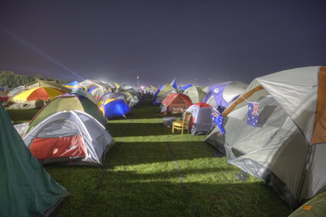 Night Camping under Night Sky
