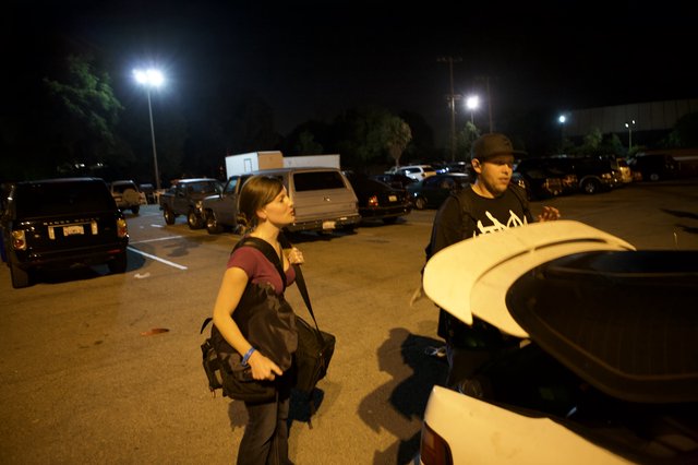 Late Night Parking Lot Departure After EDC Festival
