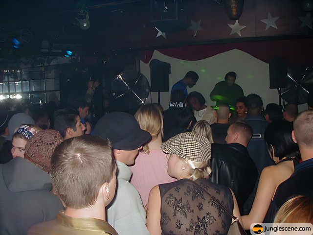 Partygoers Dancing the Night Away at a Nightclub