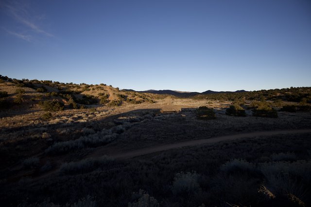 Desert Landscape at Dusk Near Santa Fe