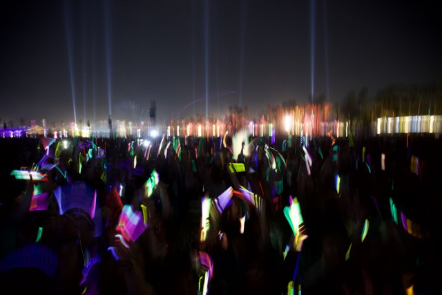 Glowing Crowd at Coachella 2011