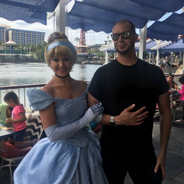 Cinderella and the Prince at Disney California Adventure Park