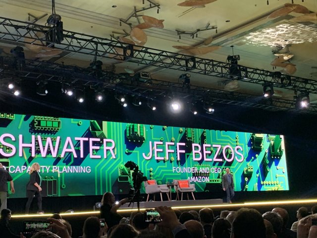 Jeff Bezos Takes the Stage at Aria Resort & Casino in Las Vegas
