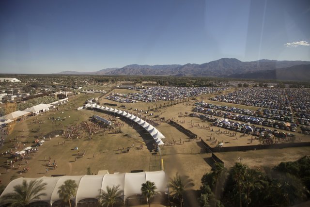Aerial View of Coachella Music Festival