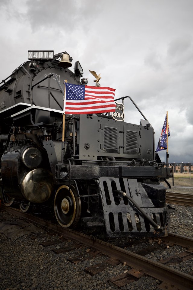 Union Pacific Big Boy 4014 with American Flag