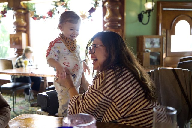 Joyful Mother-Child Moment in Cozy Holiday Home