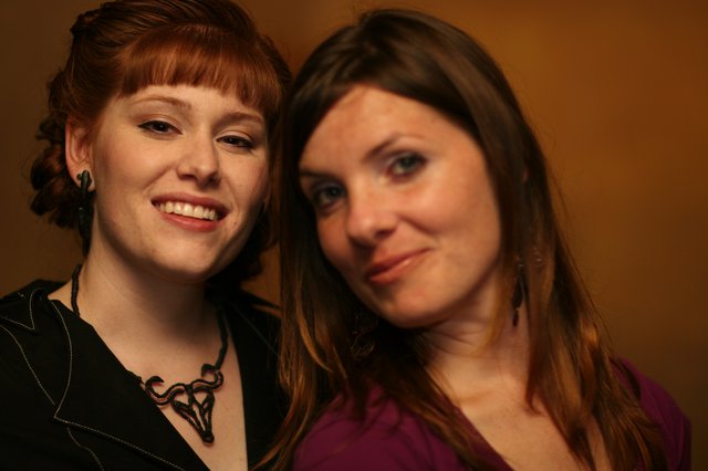 Two Women Share a Warm Moment Together
