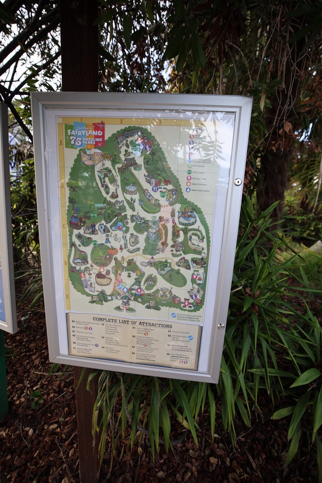 Oakland Fairyland Map Display Celebrating 75 Years