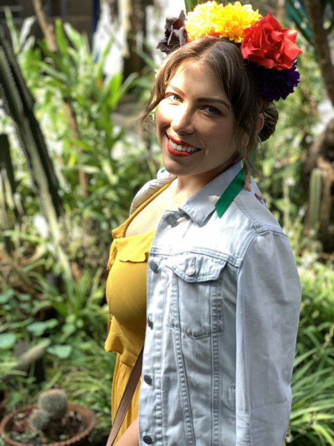 Flower Queen in Her Garden