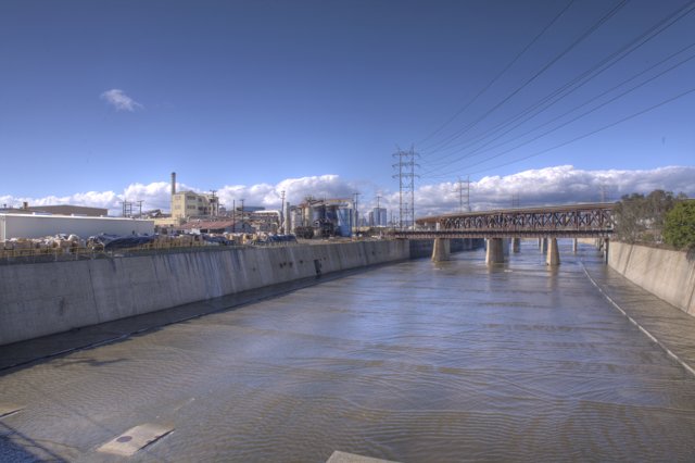 The Mighty River and the Industrial Bridge