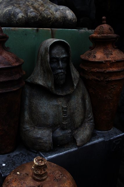 The Hooded Man - A Pottery Statue from Ancient Times