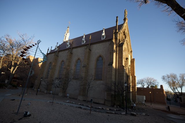 Loretto Chapel at Golden Hour in Santa Fe