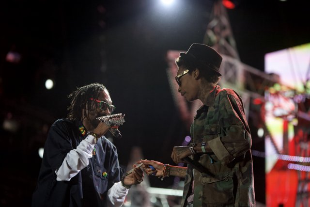Snoop Dogg and Wiz Khalifa rock the mic at Coachella 2012