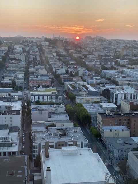 San Francisco Skyline at Sunset