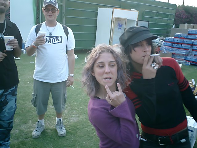 Smoking Break at Coachella
