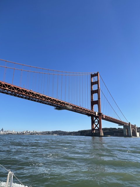 Golden Gate Bridge over the Blue Sky