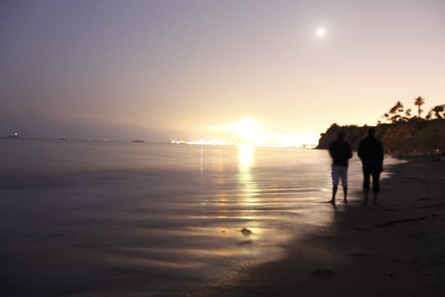 Sunset on the Montecito Beach