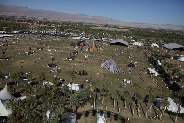 Aerial View of Coachella Campgrounds