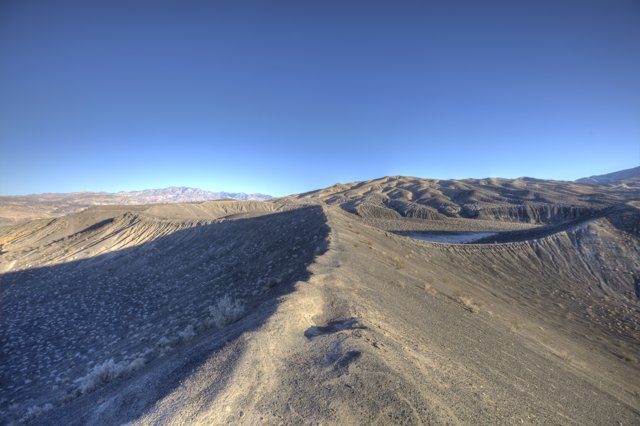 Aerial View of Death Valley Desert