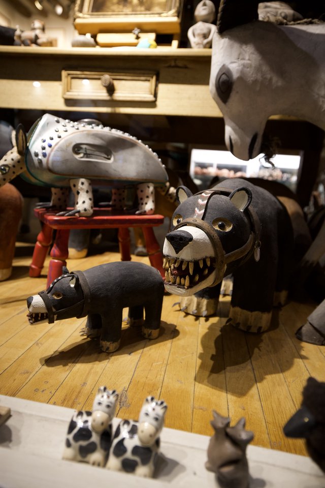 Folk Art Animal Sculptures in Southwest Gallery