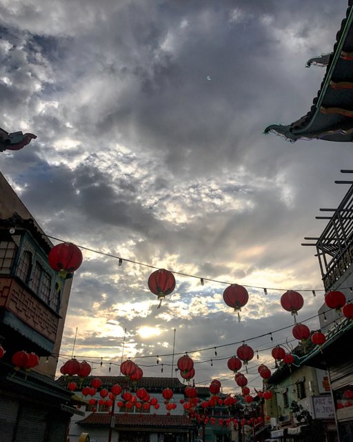 Chinese Lanterns Illuminating the City