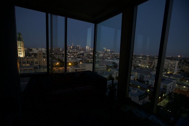 The Metropolis Skyline at Night