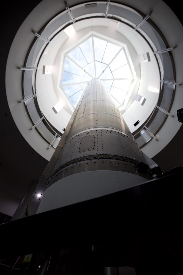 Ascending Through the Observatory Dome Skylight