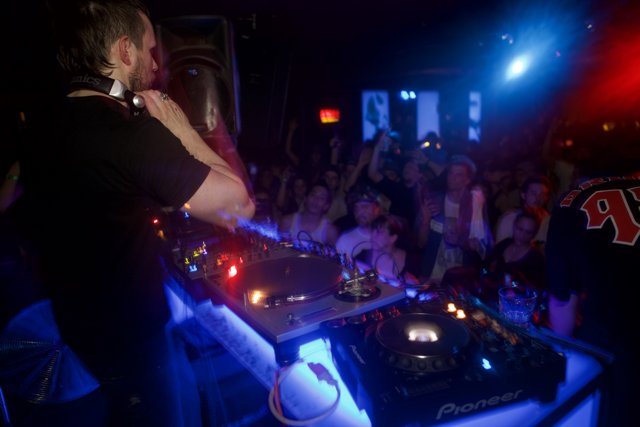 Nightclub DJ bringing down the house