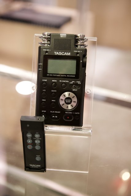 Cutting-Edge Digital Recorder and Remote Control on Display