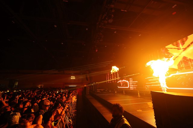 Pyrotechnic Fireball Erupts Over Wobbleland Festival Crowd