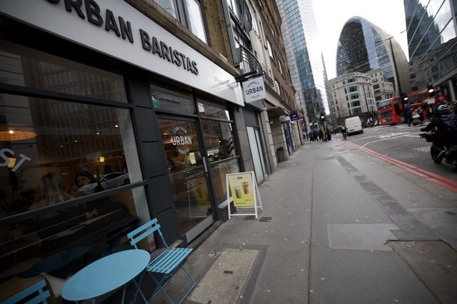Urban Baristas Coffee Shop in London Financial District