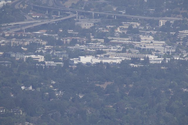 Hazy Silicon Valley Sprawl from Mount Diablo Summit