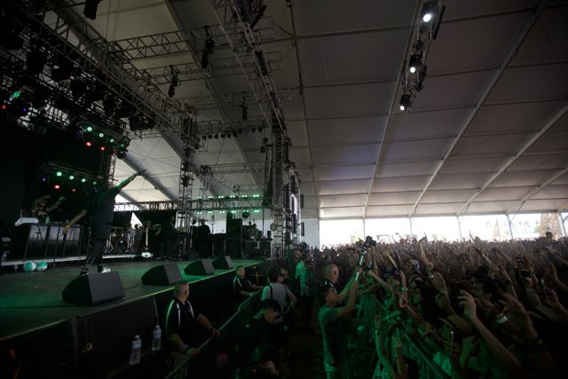 Green Glimmer at Coachella Concert