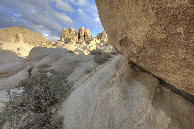 Majestic Rock Formation in the Desert