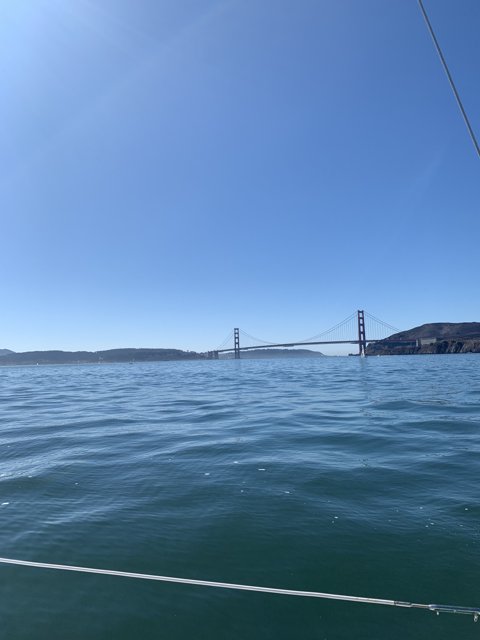 The Golden Gate Bridge Glowing in the Sun