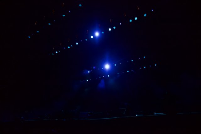 The Blue Stage Lights at Coachella