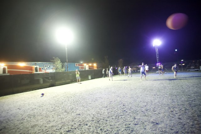 Snowy Soccer Game