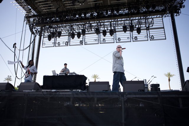 David Draiman and Band Rock Coachella Stage